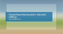 Desktop Screenshot of geschlechterstudien.de
