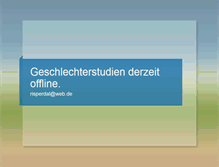 Tablet Screenshot of geschlechterstudien.de